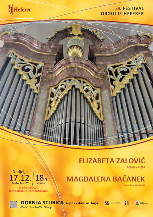 Završni koncert 29. Festivala Orgulje Heferer u Župnoj crkvi svetog Jurja u Gornjoj Stubici